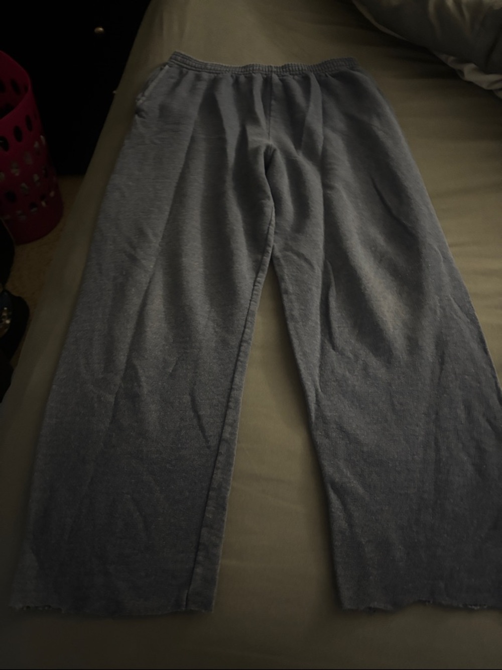 Women's Blue Wide-Leg Track Pants
